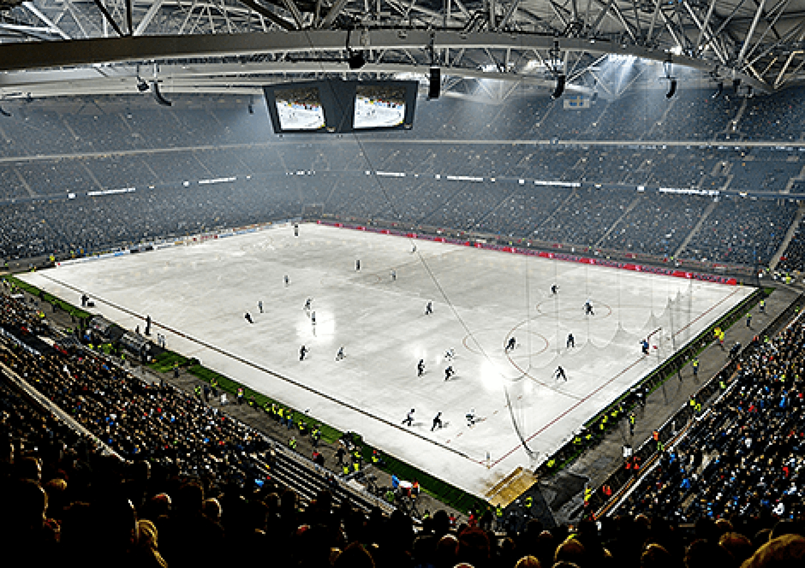 Bandy aréna – mérkőzés közbeni látkép